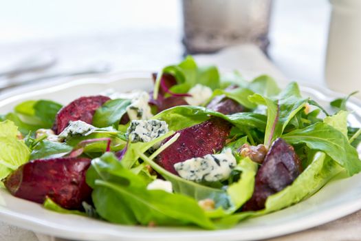 Roasted Beetroot with Blue cheese  and Walnut salad