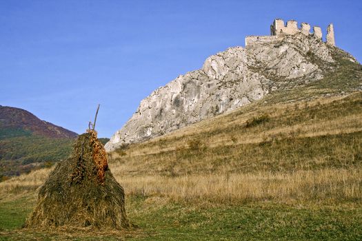 The castle ruins of Torockoszentgyorgy, Cetatea Coltesti, Romania
