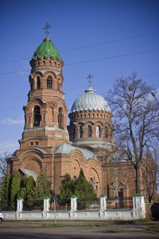Voznesenskaya church in Trostyance in Russian-byzantine style