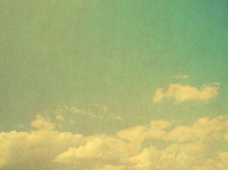 retro image of cloudy sky