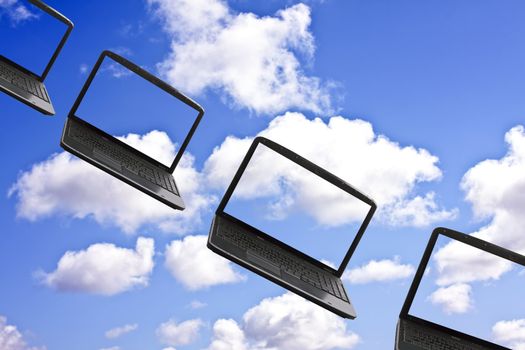 Cloud Computer Technology Concept