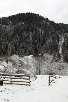 Winter landscape from Rodopi Mountains, Bulgaria