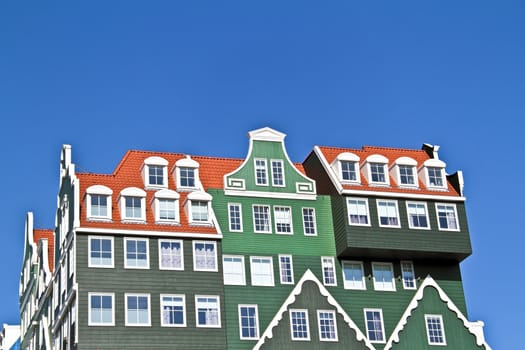 Typical dutch facades in the Netherlands
