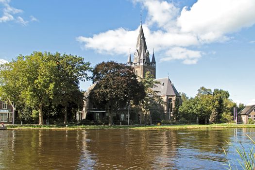 Medieval church in Nes a/d Amstel in the Netherlands