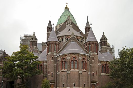 Medieval church St. Bavo in Haarlem the Netherlands