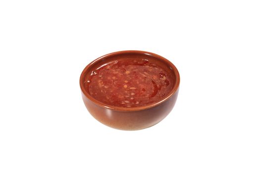 chilli sauce on a bowl