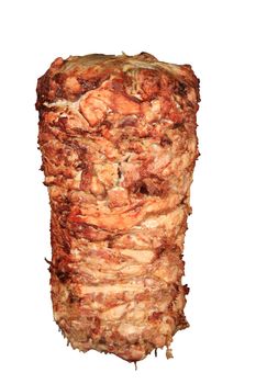 mix of kebab and donner isolated on a white background