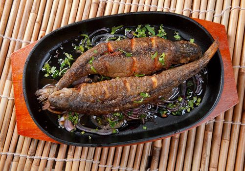 Grilled Trout .japanese cuisine 