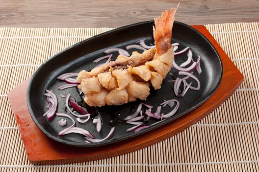 chinese cuisine .burning rockfish