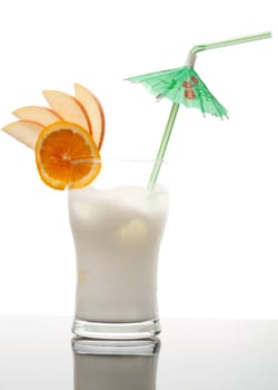 Pina Colada - Cocktail with Cream, Pineapple Juice and Rum