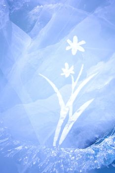 ice Carving with flower shape