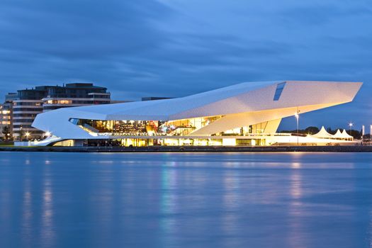 Newly built film museum in Amsterdam the Netherlands