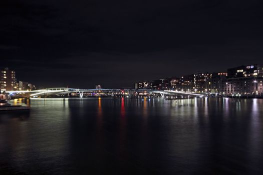 Amsterdam by night in the Netherlands