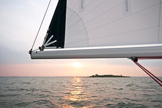 Sailing at Pampus Amsterdam the Netherlands