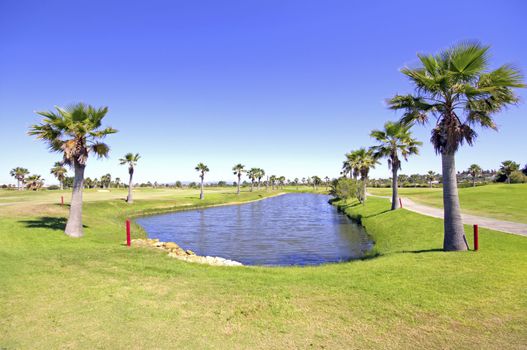 Golf course in the Algarve Portugal