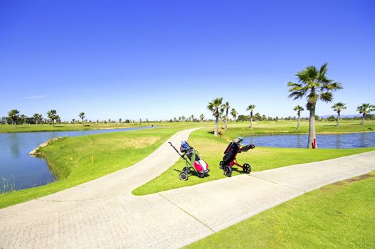 Golf course in the Algarve Portugal