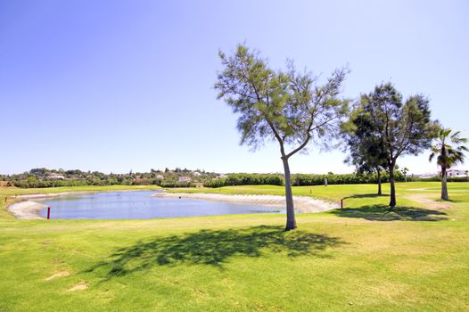 Golf course in the Algarve Portugal