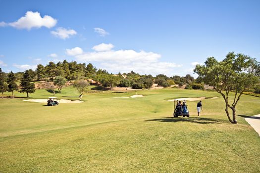 Golf course in the Algarve Portugal