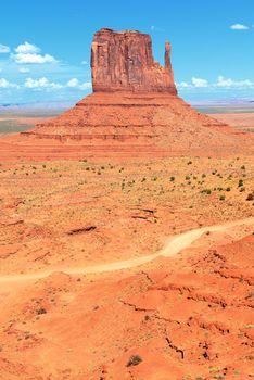 The unique landscape of Monument Valley, Utah, USA. 