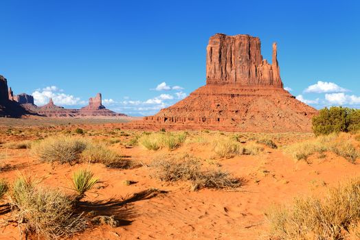 The unique landscape of Monument Valley, Utah, USA. 