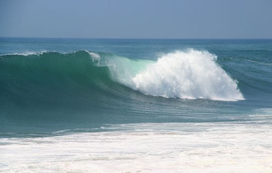 Big ocean waves of Atlantic Ocean