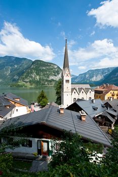 Church of Hallstatt, a famous Village in Austria