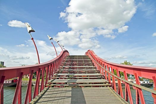 Python bridge in Amsterdam the Netherlands