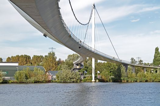 Nescio pedestrian bridge in Amsterdam the Netherlands