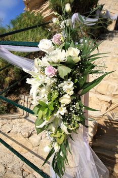 decoration of fresh flowers for wedding