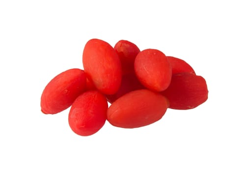 Dried olive. chinese preserved olive on the background