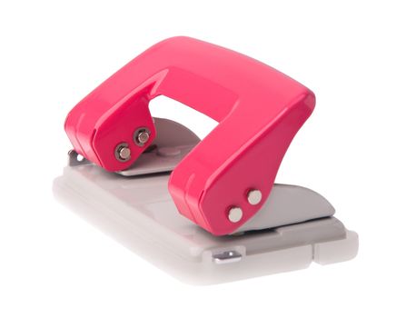 Hole puncher. Office paper hole puncher on background
