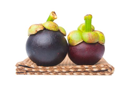 Mangosteen fruit. flesh queen of fruits.