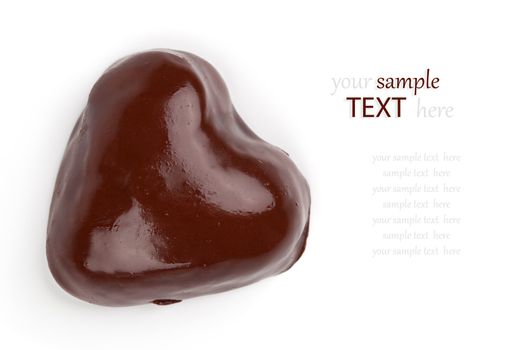 chocolate cookies in the shape of heart