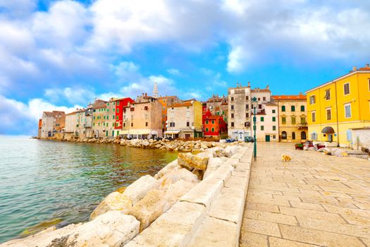 old Istrian town in Novigrad, Croatia.