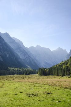 Mountain valley Krma in Triglav national park, Slovenia.