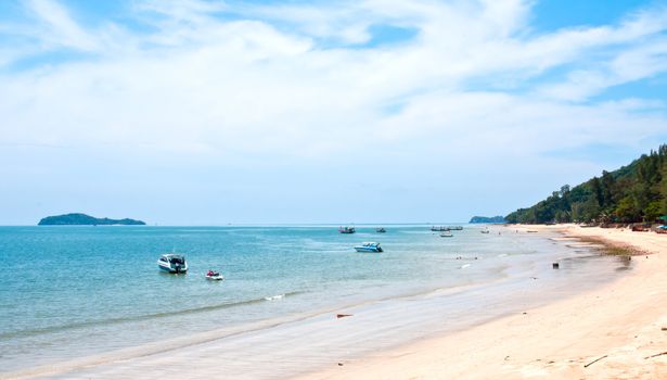 A view looking down from a high angle and in southern Thailand.