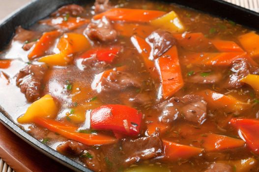 chinese cuisine .stewed mutton with vegetable