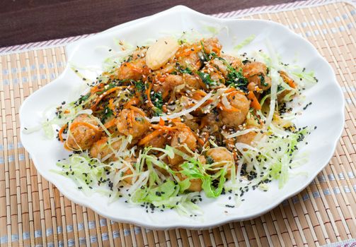 seafoods  in Tempura Pastry.chinese cuisine