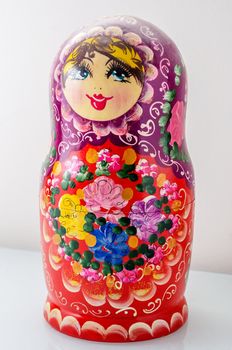 Traditional Russian Matrioska, vintage toy doll from Russian Culture