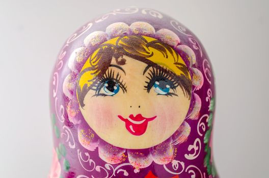 Traditional Russian Matrioska, vintage toy doll from Russian Culture