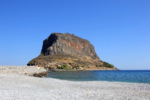 panoramic view of monemvasia greece