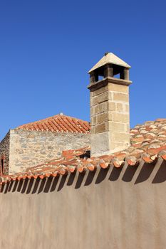 traditional houses with nice view at monemvasia