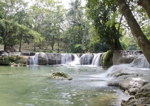 Jed Sao Noi Waterfall in Saraburi, Thailand