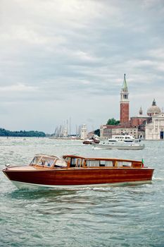 Boat at the coast of venice, italy