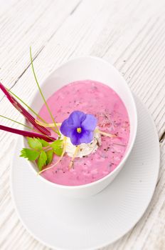 Cold beet soup