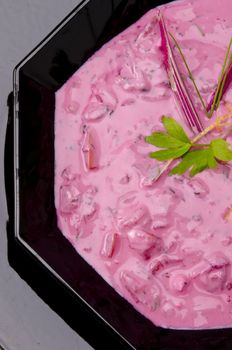 Cold beet soup