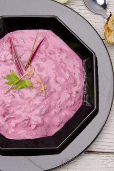 Cold beet soup