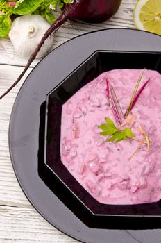 Cold beet soup