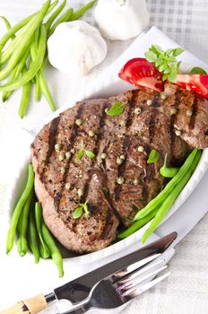 Grilled Steak. Barbecue