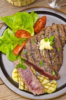 Grilled Steak. Barbecue